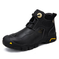Outdoor Men's Leather High-top Hiking Shoes