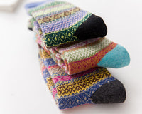 Autumn and Winter Retro National Style Wool Warm Socks