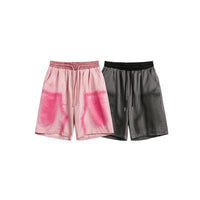 Tie-dye Drawstring Leisure Loose Wide-leg Half Pants Men's Shorts