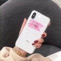 Phone case transparent female