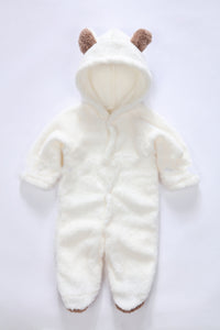 Children's Velvet Animal Jumpsuit Without Down