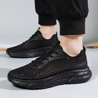 Men's Shoes Hollow-out Breathable Mesh Casual Running Shoes Lightweight Sneaker