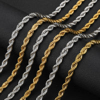 Stainless Steel Twist Chain Titanium Steel Necklace Clavicle Chain