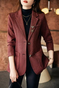 High-end Fashion Korean Style Temperament Leisure Thick Suit Top