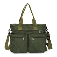 Korean Style Simple Large Capacity Fashion Corduroy Shoulder Bag