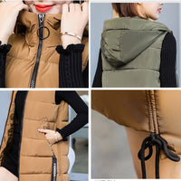 Thick Korean Mid-length Loose Waistcoat Jacket Over The Knee