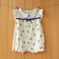Short-sleeved romper jumpsuit cotton cool pajamas