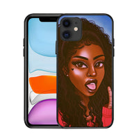 Compatible with Apple, Suitable for iPhoneX black girl phone case