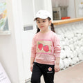 New Children's Terry Fruit Sweater With Long Sleeves