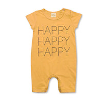 Men's and Women's Baby Short-Sleeved Boxer Cotton Jumpsuit