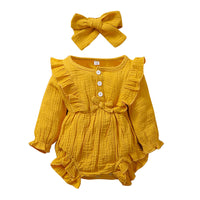 Spring and Autumn Long-Sleeved Romper For Babies and Children
