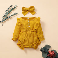 Spring and Autumn Long-Sleeved Romper For Babies and Children
