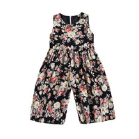 Pastoral Style Children's Clothing Girls Cotton Sleeveless Printed Wide-Leg Pants