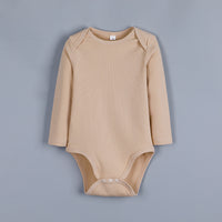 New Baby Solid Color Long-Sleeved Romper For Newborn Baby Fart Jumpsuit Cross-Border