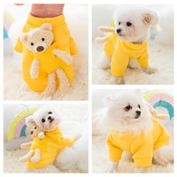 Cat cute teddy bear pet clothes two-legged clothes