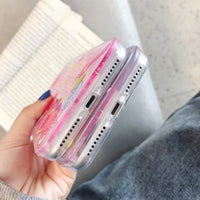 Compatible with Apple , Beautiful Girl Love Glitter Quicksand Phone Case