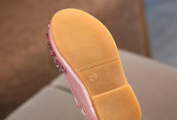 Children's Leather Shoes Girl's Princess Diamond Single Shoes