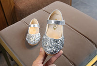 Children's Leather Shoes Girl's Princess Diamond Single Shoes