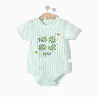 Boys And Girls Thin Short-Sleeved Romper Newborn Triangle Romper