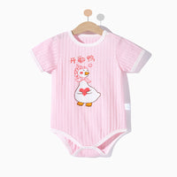 Boys And Girls Thin Short-Sleeved Romper Newborn Triangle Romper