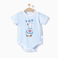Boys And Girls Thin Short-Sleeved Romper Newborn Triangle Romper