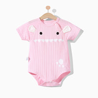 Boys And Girls Thin Short-Sleeved Romper Newborn Triangle Romper