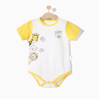 Boys And Girls Thin Short-Sleeved Romper Newborn Triangle Romper