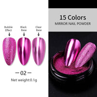 Nail Art Laser Mirror Silver Fine Plating Metal Glitter