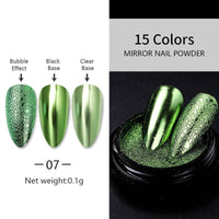 Nail Art Laser Mirror Silver Fine Plating Metal Glitter