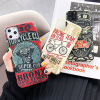Compatible with Apple, Retro Locomotive Series Iphone12pro Mobile Phone Case Skin Feel Hard Shell