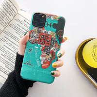 Compatible with Apple, Retro Locomotive Series Iphone12pro Mobile Phone Case Skin Feel Hard Shell