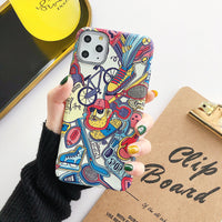 Compatible with Apple, Retro Locomotive Series Iphone12pro Mobile Phone Case Skin Feel Hard Shell