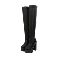 Fashion Women's Thick Heel High Heel Over The Knee Boots