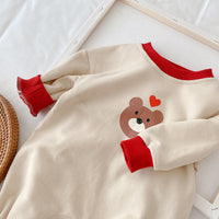 Baby Jumpsuit Korean Style Fresh Avocado Bear Turtleneck Long Sleeve Romper Romper