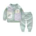 Baby's Sweater 2-Piece Set Girls' Thin Knitting Bottom Coat