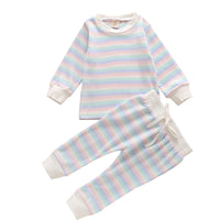 Fashion Simple Autumn Striped Long Sleeve Baby Suit