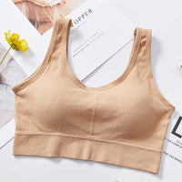 Threaded Large V Back Sling Wrapped Chest In Ammonia Beauty Back