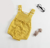 Woolen baby boys and girls one-piece romper with fungus