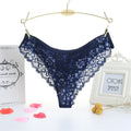 One Piece Ice Silk Seamless Women's Underwear Lace Sexy Beautiful Buttocks Cotton Crotch Thong