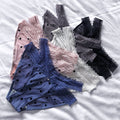 Sexy V-shaped Panties Cross Lace Low Waist Transparent Large Size Wave Dots