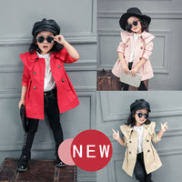 Spring And Autumn New Cotton Girls Windbreaker