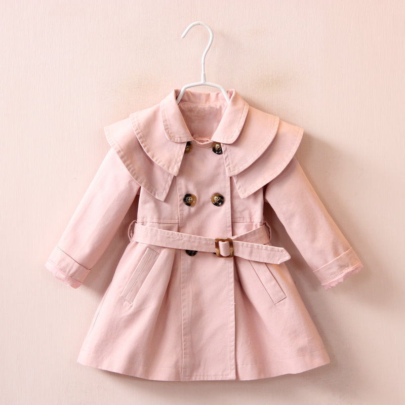 Spring And Autumn New Cotton Girls Windbreaker