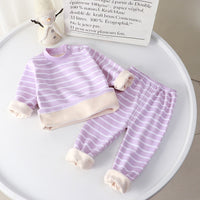 Children's Thermal Underwear Suit Plus Velvet Thickening
