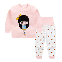 Baby Autumn Clothes Suit High Waist Belly Protector Keep Warm