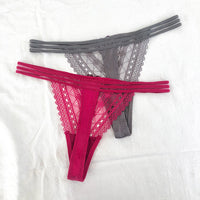 Lace Perspective, Breathable And Comfortable Bag Hip Low-waist T-shaped Pants Thong