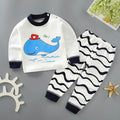 Kids Pajamas Sets Baby Boys Girls Cotton Long Sleeved