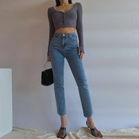 Women's High Waist Slim Slimming Stretch Jeans