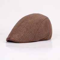 Cotton Linen Beret Spring And Autumn Men's Breathable Cap Forward Cap