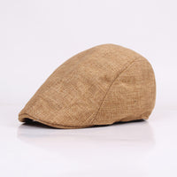 Cotton Linen Beret Spring And Autumn Men's Breathable Cap Forward Cap