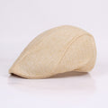Cotton Linen Beret Spring And Autumn Men's Breathable Cap Forward Cap